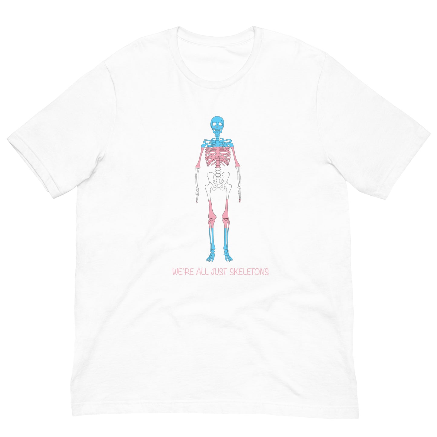 We're All Just Skeletons Trans Pride Unisex T-Shirt