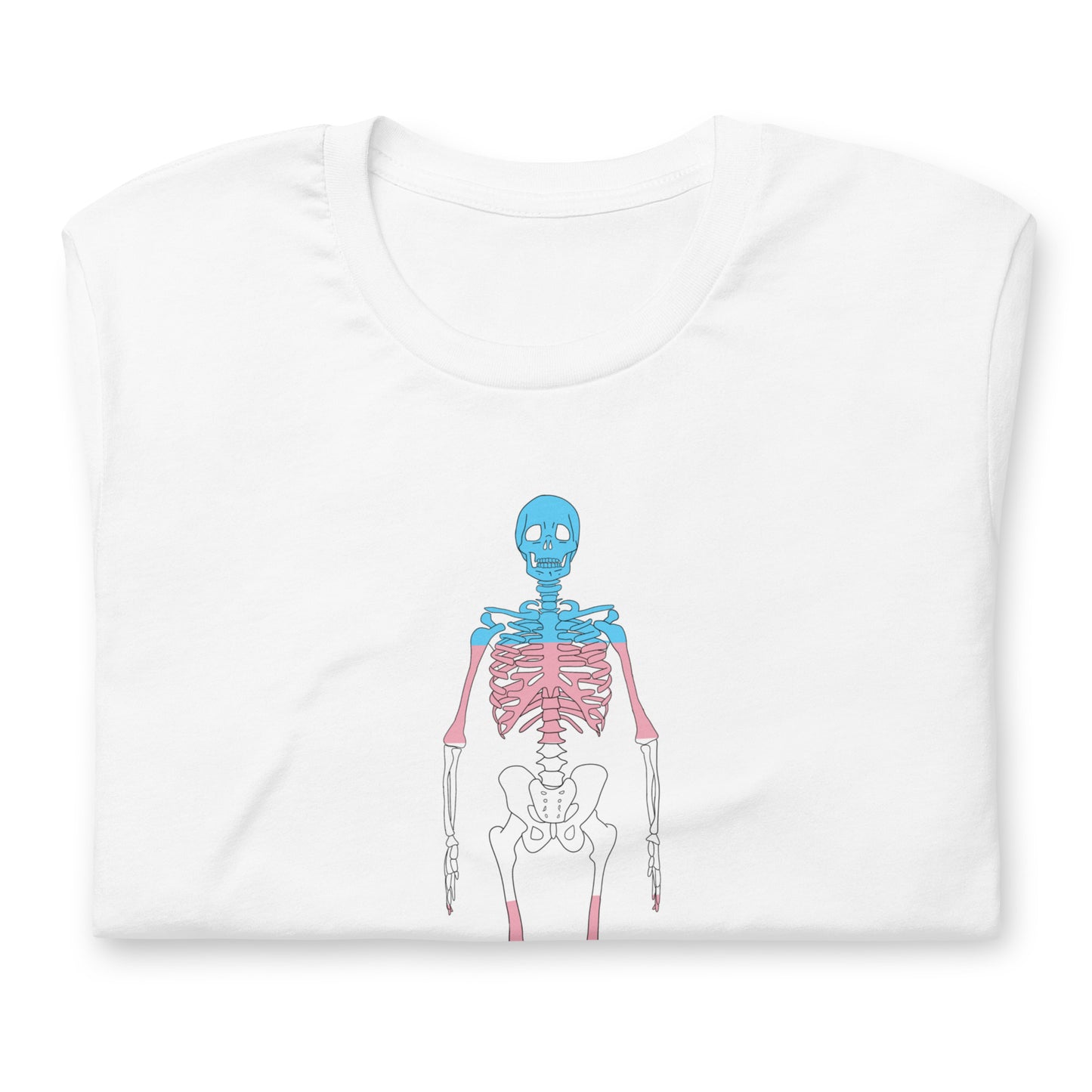 We're All Just Skeletons Trans Pride Unisex T-Shirt