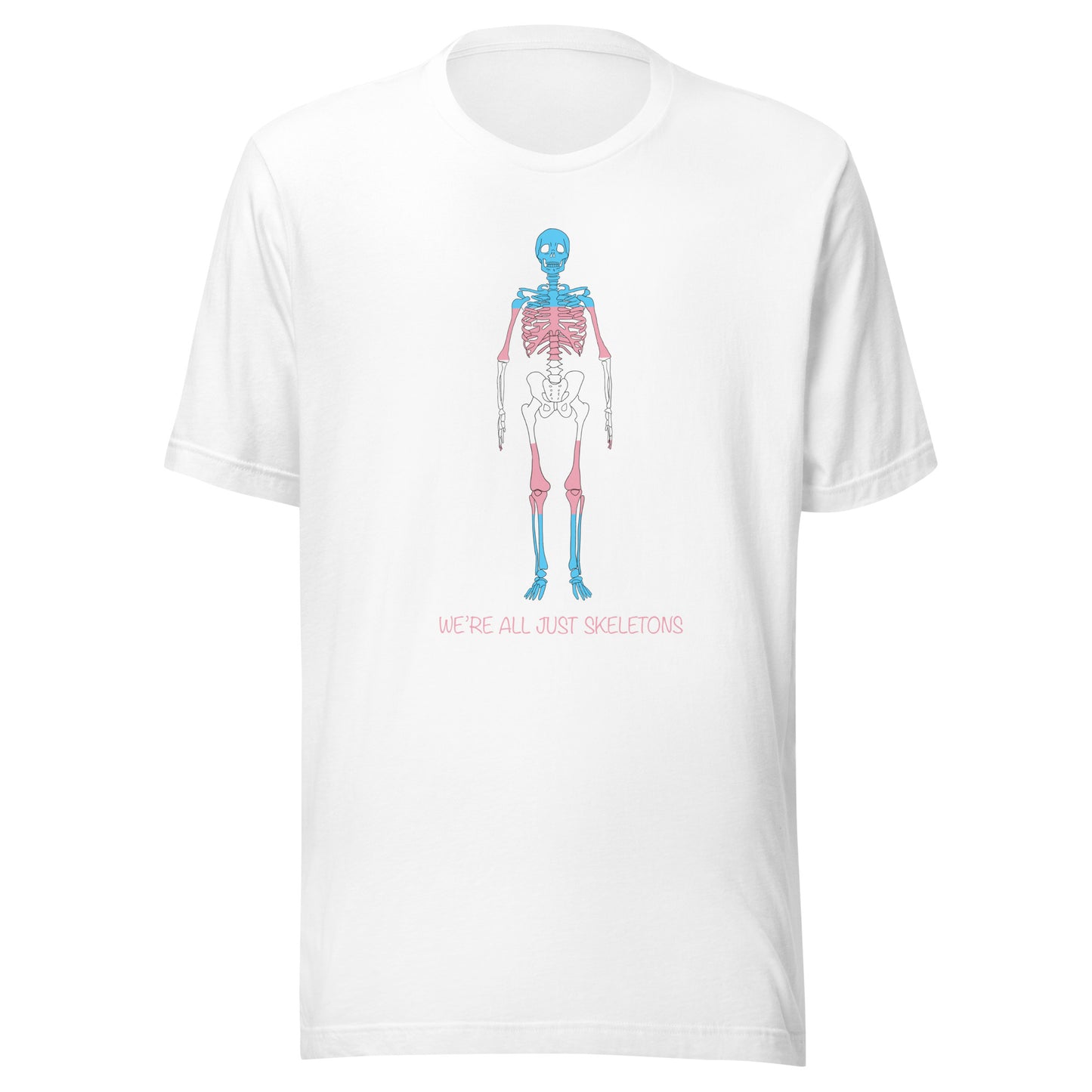 We're All Just Skeletons Trans Pride Unisex T-Shirt