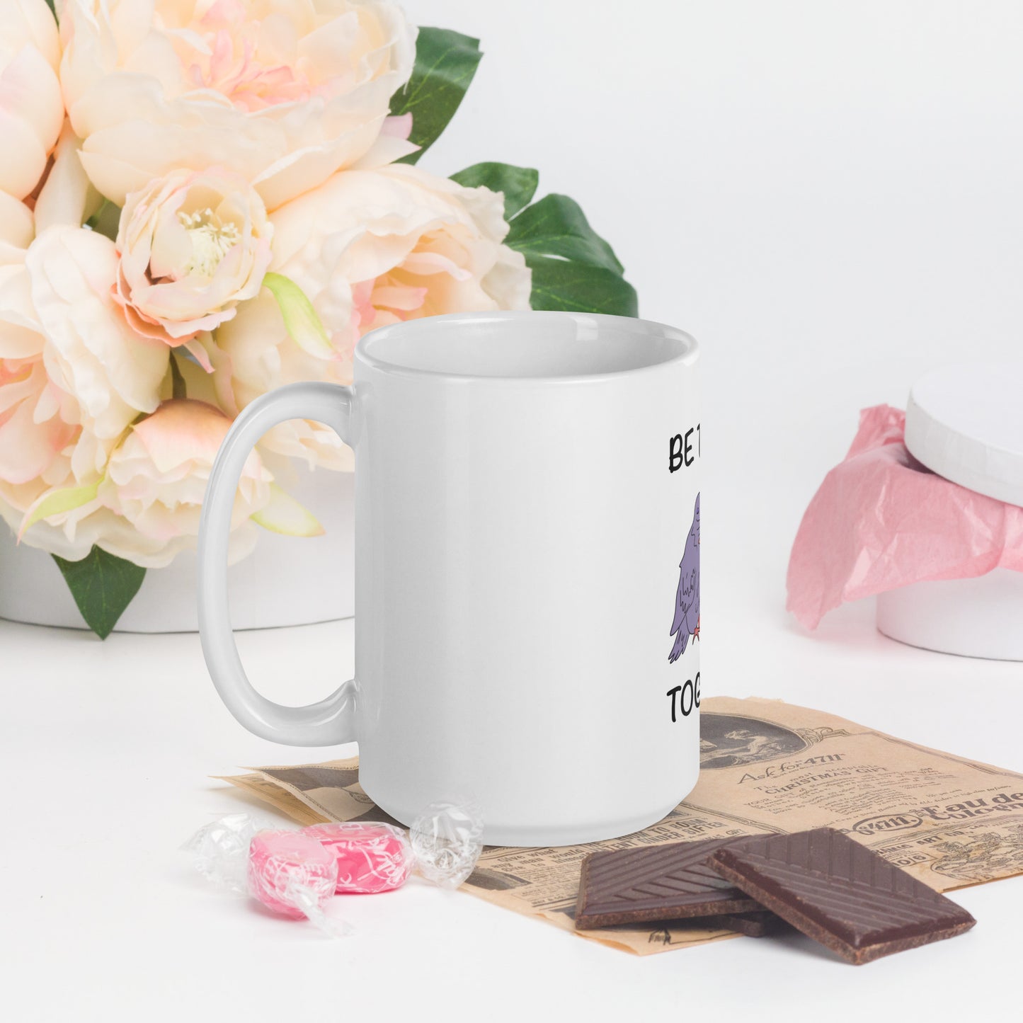 Be Trash… Together White Glossy Mug